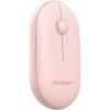 imageTECKNET Bluetooth Mouse 24G Silent Wireless Mouse for 2 ModesBT305024Ghz Contoured Grip with USB Receiver Quiet Click Portable Compatible with PC Chromebook Mac  PinkPink