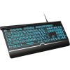 imageTECKNET Large Print Backlit Keyboard Wired USBA Computer Keyboard with Wrist Rest 7Color Backlit Oversized Letter Keys Easy to See PlugandPlay Silent Foldable Stands for WindowsPCLaptopGreen