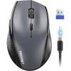imageTECKNET Wireless Mouse RechargeableMouse for Laptop Computer24G USB Computer Mice Wireless6 Button 6400 DPI Ergonomic Silent MicePortable Cordless Travel MiceWide CompatibilityGrey
