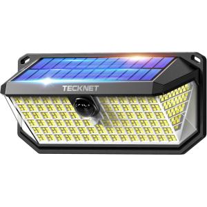 imageTECKNET 4200Lm 416 LED Solar Lights Outdoor Waterproof 300 Angle ampamp 3 Lighting Modes Motion Sensor Outdoor Lights 2 Pack Security Solar Light IP66 for Fence Front Door Yard Deck Garden Garage1 Pack  Cool White