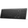 imageTECKNET Wireless Bluetooth Keyboard Rechargeable  Ultra Slim 24GBT Keyboard with Number Pad Multi Devices Easy Switch Low Profile Compact Keyboards for iPad Macbook Laptop Computer Tablet PCGrey