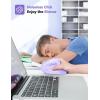 imageTECKNET 24G Ergonomic Mouse Vertical Wireless  4800 DPI Optical Carpal Tunnel Mouse Right Hand 5 Adjustable DPI Quiet Clicks 6 Buttons for Laptop Desktop PC Computer  BlackLight Purple