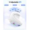 imageTECKNET 24G Ergonomic Mouse Vertical Wireless  4800 DPI Optical Carpal Tunnel Mouse Right Hand 5 Adjustable DPI Quiet Clicks 6 Buttons for Laptop Desktop PC Computer  BlackWhite