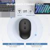imageTECKNET Bluetooth Mouse BT 5230 and 24G Computer Mouse for Laptops Small to Medium Size Silent Click 3Level Adjustable DPI 18Month Battery Compatible with Windows MacOS and ChromeOSBlack