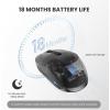imageTECKNET Bluetooth Mouse BT 5230 and 24G Computer Mouse for Laptops Small to Medium Size Silent Click 3Level Adjustable DPI 18Month Battery Compatible with Windows MacOS and ChromeOSBlack