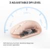 imageTECKNET Bluetooth Mouse BT 5230 and 24G Computer Mouse for Laptops Small to Medium Size Silent Click 3Level Adjustable DPI 18Month Battery Compatible with Windows MacOS and ChromeOSPink