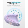 imageTECKNET Ergonomic Mouse with Jiggler Bluetooth Wireless Vertical Mouse 4800DPI Rechargeable Carpal Tunnel Mouse Undetectable Random Movement Keeps Computers Awake for PC LaptopLight Purple