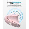imageTECKNET Ergonomic Mouse with Jiggler Bluetooth Wireless Vertical Mouse 4800DPI Rechargeable Carpal Tunnel Mouse Undetectable Random Movement Keeps Computers Awake for PC LaptopPink