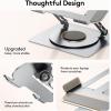 imageTECKNET Laptop Stand for Desk 360 Rotating Base Ergonomic Foldable Computer Stand for Laptop Riser Height Adjustable Compatible with MacBook Pro All Laptops 1017quot  SilverSilver