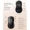 imageTECKNET Wireless Mouse BluetoothBT30ampampBT50Black