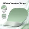 imageTECKNET Gel Mouse Pad Set with Wrist Rest and Keyboard Wrist Rest Ergonomic Mousepad Rests with NonSlip PU Base for Pain Relief Computer Laptop Office ampamp HomeGreen