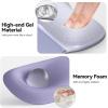 imageTECKNET Gel Mouse Pad Set with Wrist Rest and Keyboard Wrist Rest Ergonomic Mousepad Rests with NonSlip PU Base for Pain Relief Computer Laptop Office ampamp HomePurple
