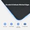 imageTECKNET 4 Pack Mouse Pad with Antifray Stitching Waterproof Surface ampamp NonSlip Rubber Base with Stitched Edges Gaming Mouse Mat for Laptop Compatible with Laser and Optical Mice  BlackBlack