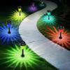 imageTECKNET Solar Pathway Lights 8 Pack Color Changing Solar Lights with Warm White ampamp RGB Colored IP68 Waterproof Colored Pathway Light Outdoor for Yard Auto OnOff8 PACK