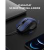 imageTECKNET Bluetooth Wireless Mouse BT5030 ampamp 24G Supports OneClick Switching Between Multiple DevicesSilent Click Compact and Portable Mice Compatible with PCMacWindowsmacOSSky blue