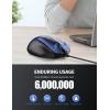 imageTECKNET Bluetooth Wireless Mouse BT5030 ampamp 24G Supports OneClick Switching Between Multiple DevicesSilent Click Compact and Portable Mice Compatible with PCMacWindowsmacOSSky blue