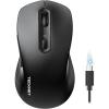 imageTECKNET Bluetooth Mouse  USB  BT50  BT30  Rechargeable Mouse FullSize Silent Click 6Level 4800 DPI Wireless Mice 3Device Switching for Laptop Computer iPad MacBookBlack