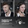 imageTECKNET Wireless Headset for Work 40Hrs Worktime AI Noise Cancelling Computer Headphones with Charging Base Bluetooth Headset with Mic ampamp USB Dongle for PCLaptopCall CenterUpgraded