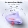 image:imageTECKNET Ergonomic Mouse Wireless Bluetooth Vertical Mouse 4800 DPI Optical Tracking 6 Adjustable DPI Quiet Clicks 24GHz with USB A Receiver 12 Months Battery 6 Buttons Wide CompatibilityPurple
