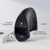 image:imageTECKNET Ergonomic Mouse Wireless Bluetooth Vertical Mouse 4800 DPI Optical Tracking 6 Adjustable DPI Quiet Clicks 24GHz with USB A Receiver 12 Months Battery 6 Buttons Wide CompatibilityBlack