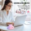 image:imageTECKNET Ergonomic Mouse Wireless Bluetooth Vertical Mouse 4800 DPI Optical Tracking 6 Adjustable DPI Quiet Clicks 24GHz with USB A Receiver 12 Months Battery 6 Buttons Wide CompatibilityPinkPurple