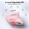 image:imageTECKNET Ergonomic Mouse Wireless Bluetooth Vertical Mouse 4800 DPI Optical Tracking 6 Adjustable DPI Quiet Clicks 24GHz with USB A Receiver 12 Months Battery 6 Buttons Wide CompatibilityPink