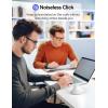 image:imageTECKNET Ergonomic Mouse Wireless Rechargeable Mouse Silent for Carpal Tunnel Right Hand 24GHz USB Vertical Mouse Wireless for Laptop 5 Adjustable 4800 DPI Computer MacBook DesktopLight White