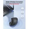 image:imageTECKNET Ergonomic Mouse Wireless Rechargeable Mouse Silent for Carpal Tunnel Right Hand 24GHz USB Vertical Mouse Wireless for Laptop 5 Adjustable 4800 DPI Computer MacBook DesktopBlack