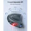 image:imageTECKNET Ergonomic Mouse Wireless Rechargeable Mouse Silent for Carpal Tunnel Right Hand 24GHz USB Vertical Mouse Wireless for Laptop 5 Adjustable 4800 DPI Computer MacBook DesktopLight Gray