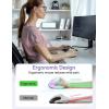image:imageTECKNET Ergonomic Mouse Wireless Rechargeable Mouse Silent for Carpal Tunnel Right Hand 24GHz USB Vertical Mouse Wireless for Laptop 5 Adjustable 4800 DPI Computer MacBook DesktopGreen and Purple