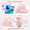 image:imageTECKNET Ergonomic Mouse Wireless Rechargeable Mouse Silent for Carpal Tunnel Right Hand 24GHz USB Vertical Mouse Wireless for Laptop 5 Adjustable 4800 DPI Computer MacBook DesktopPink