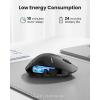 image:imageTECKNET Wireless Mouse 24GHz Computer Mouse 3 Adjustable DPI Silent Mouse with USB A Receiver 3 Buttons 24 Months Battery Life Ergonomic Wireless Mouse for Laptop PC Mac DesktopBlueBlack
