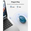image:imageTECKNET Wireless Mouse 24GHz Computer Mouse 3 Adjustable DPI Silent Mouse with USB A Receiver 3 Buttons 24 Months Battery Life Ergonomic Wireless Mouse for Laptop PC Mac DesktopBlueBlue