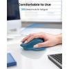 image:imageTECKNET Wireless Mouse 24GHz Computer Mouse 3 Adjustable DPI Silent Mouse with USB A Receiver 3 Buttons 24 Months Battery Life Ergonomic Wireless Mouse for Laptop PC Mac DesktopBlueBlue