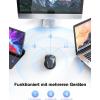 image:imageTECKNET Wireless Mouse 24GHz Computer Mouse 3 Adjustable DPI Silent Mouse with USB A Receiver 3 Buttons 24 Months Battery Life Ergonomic Wireless Mouse for Laptop PC Mac DesktopBlueGrey
