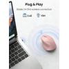 image:imageTECKNET Wireless Mouse 24GHz Computer Mouse 3 Adjustable DPI Silent Mouse with USB A Receiver 3 Buttons 24 Months Battery Life Ergonomic Wireless Mouse for Laptop PC Mac DesktopBluePink