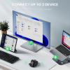 image:imageTECKNET Wireless Mouse Bluetooth Mouse BT5030 amp 24G Rechargeable 4800 DPI Silent Mice Computer Mice with USB A ReceiverErgonomic Grips Optical Cordless Mice for LaptopMacPCBlackBlack