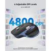 image:imageTECKNET Wireless Mouse Bluetooth Mouse BT5350 amp 24G Rechargeable Ergonomic Optical Mouse with 6 Adjustable DPI Side Scroll Quiet Clicks USB A Receiver 7 Buttons Wide Compatibility  BlackBlack  Blue