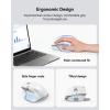 image:imageTECKNET Wireless Mouse Bluetooth Mouse BT5350 amp 24G Rechargeable Ergonomic Optical Mouse with 6 Adjustable DPI Side Scroll Quiet Clicks USB A Receiver 7 Buttons Wide Compatibility  BlackLight White