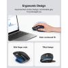 image:imageTECKNET Wireless Mouse Bluetooth Mouse BT5350 amp 24G Rechargeable Ergonomic Optical Mouse with 6 Adjustable DPI Side Scroll Quiet Clicks USB A Receiver 7 Buttons Wide Compatibility  BlackBlack