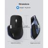 image:imageTECKNET Wireless Mouse Bluetooth Mouse BT5350 amp 24G Rechargeable Ergonomic Optical Mouse with 6 Adjustable DPI Side Scroll Quiet Clicks USB A Receiver 7 Buttons Wide Compatibility  BlackBlack  Blue
