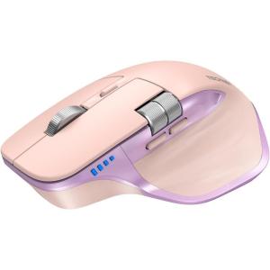 image:imageTECKNET Wireless Mouse Bluetooth Mouse BT5350 amp 24G Rechargeable Ergonomic Optical Mouse with 6 Adjustable DPI Side Scroll Quiet Clicks USB A Receiver 7 Buttons Wide Compatibility  BlackPink  Purple