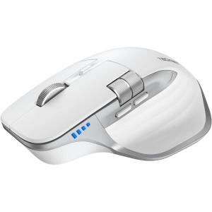 image:imageTECKNET Wireless Mouse Bluetooth Mouse BT5350 amp 24G Rechargeable Ergonomic Optical Mouse with 6 Adjustable DPI Side Scroll Quiet Clicks USB A Receiver 7 Buttons Wide Compatibility  BlackLight White