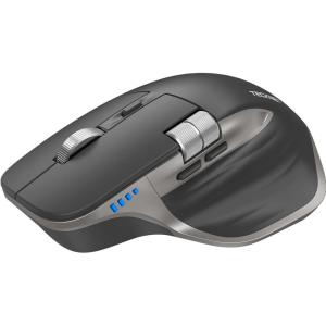 image:imageTECKNET Wireless Mouse Bluetooth Mouse BT5350 amp 24G Rechargeable Ergonomic Optical Mouse with 6 Adjustable DPI Side Scroll Quiet Clicks USB A Receiver 7 Buttons Wide Compatibility  BlackGrey