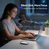 image:imageTECKNET Rechargeable Bluetooth Mouse  USB  BT50  BT30  Silent Mouse 4Level DPI Portable Design Computer Mice for Laptop Mac Android iPad and Apple DevicesSilver