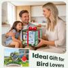 image:imageTECKNET Smart Bird Feeder with Camera 2K UHD Video AI Bird Species Identification Instant Arrival Alerts Solar Powered Waterproof Birdhouse Camera Gift for BirdLovers Family GreenGreen