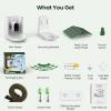 image:imageTECKNET Smart Bird Feeder with Camera 2K UHD Video AI Bird Species Identification Instant Arrival Alerts Solar Powered Waterproof Birdhouse Camera Gift for BirdLovers Family GreenGreen
