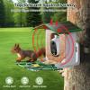image:imageTECKNET Smart Bird Feeder with Camera 2K UHD Video AI Bird Species Identification Instant Arrival Alerts Solar Powered Waterproof Birdhouse Camera Gift for BirdLovers Family GreenGreen