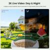 image:imageTECKNET Smart Bird Feeder with Camera 2K UHD Video AI Bird Species Identification Instant Arrival Alerts Solar Powered Waterproof Birdhouse Camera Gift for BirdLovers Family GreenGreen