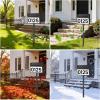 image:imageTECKNET Solar Address Sign Waterproof Solar Powered House Numbers 3Color LED Illuminated Address Plaques with Stake Wall MountedIn Ground Lighted Address Number for Outside Home Yard GardenBlack